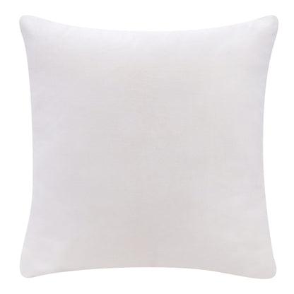 20" X 20" Ivory 100% Cotton Zippered Pillow