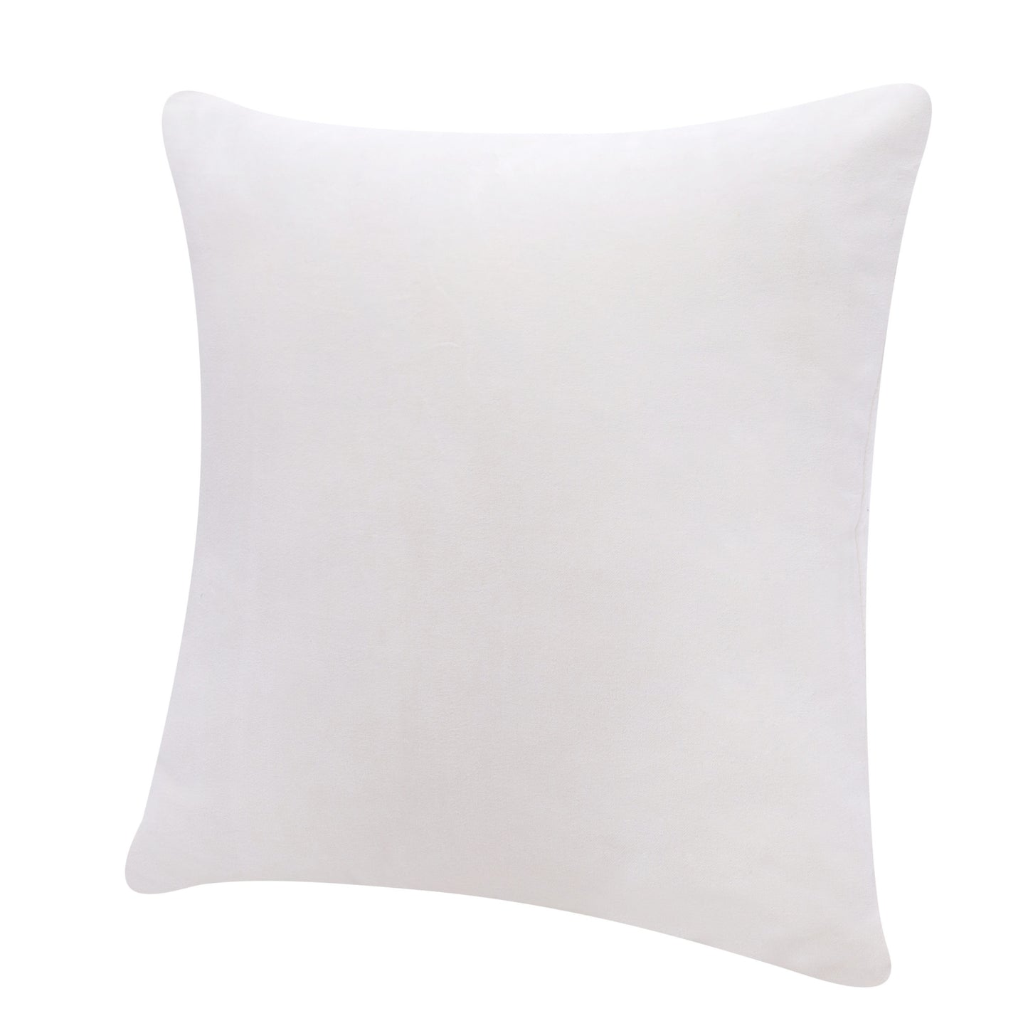 20" X 20" Ivory 100% Cotton Zippered Pillow