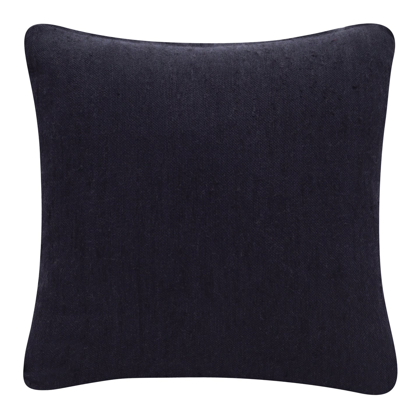 20" X 20" Black Linen Zippered Pillow