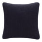 20" X 20" Black Linen Zippered Pillow