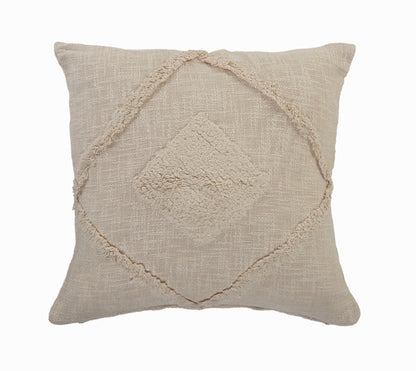 20" X 20" Birch 100% Cotton Geometric Zippered Pillow