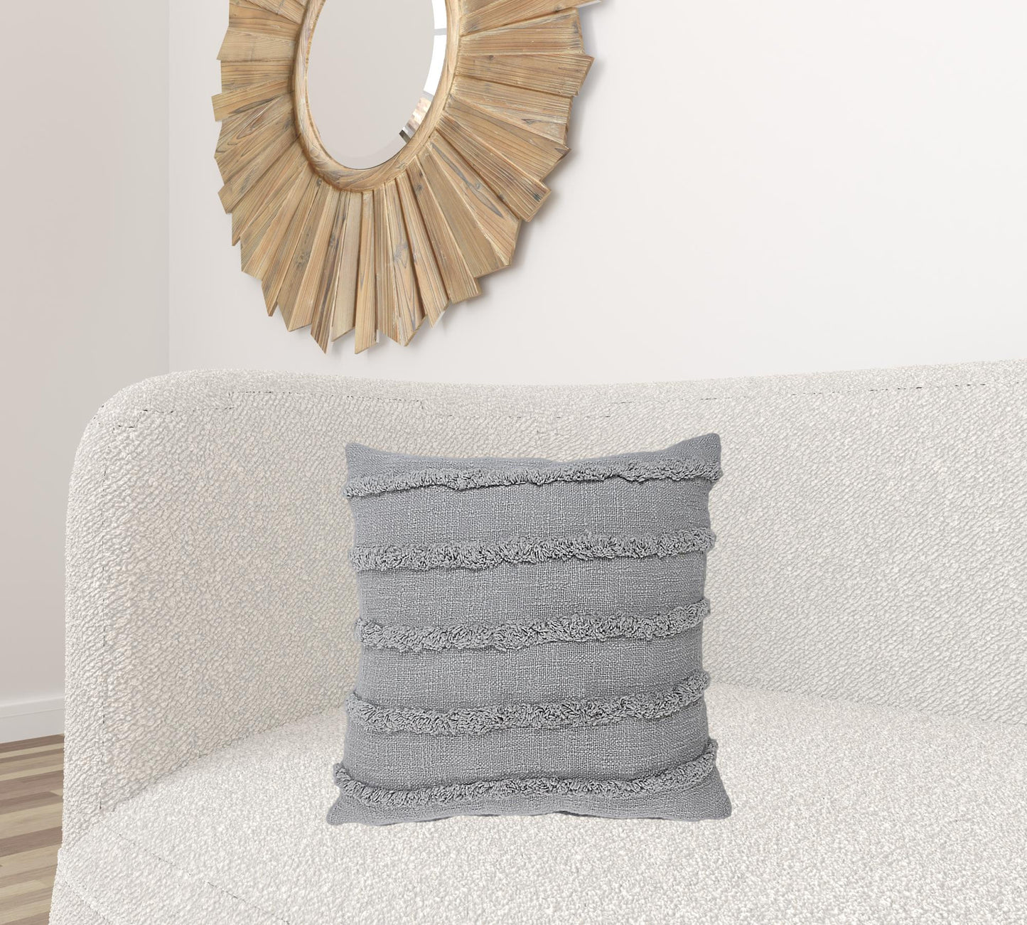 20" X 20" Birch 100% Cotton Zippered Pillow