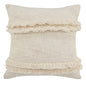 14" X 36" Cream 100% Cotton Zippered Pillow