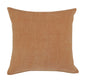 20" X 20" Orange And Brown 100% Cotton Zippered Pillow