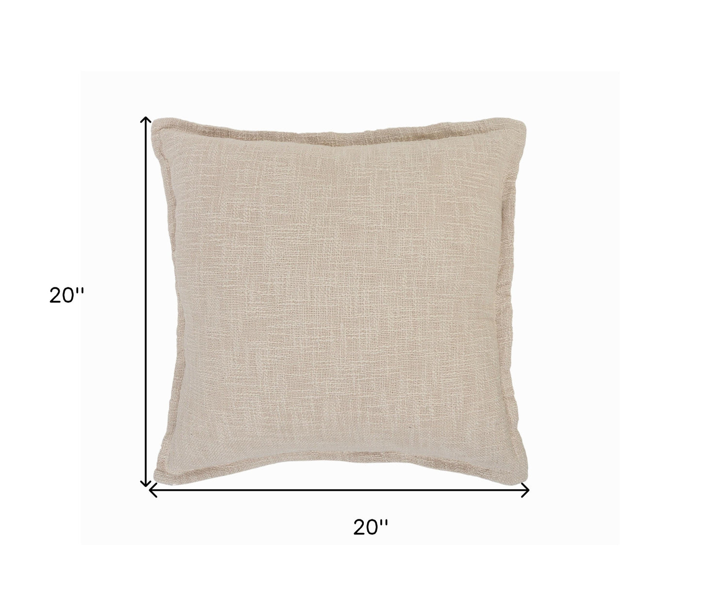 20" X 20" Birch 100% Cotton Zippered Pillow