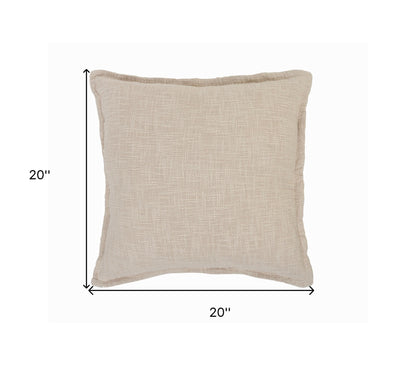 20" X 20" Birch 100% Cotton Zippered Pillow