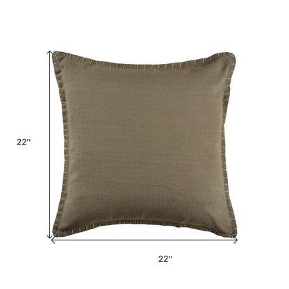 22" X 22" Birch 100% Cotton Zippered Pillow