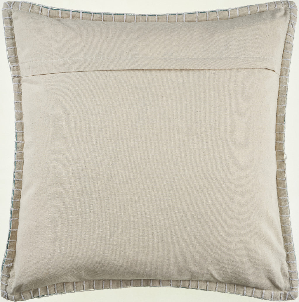 22" X 22" Birch 100% Cotton Zippered Pillow