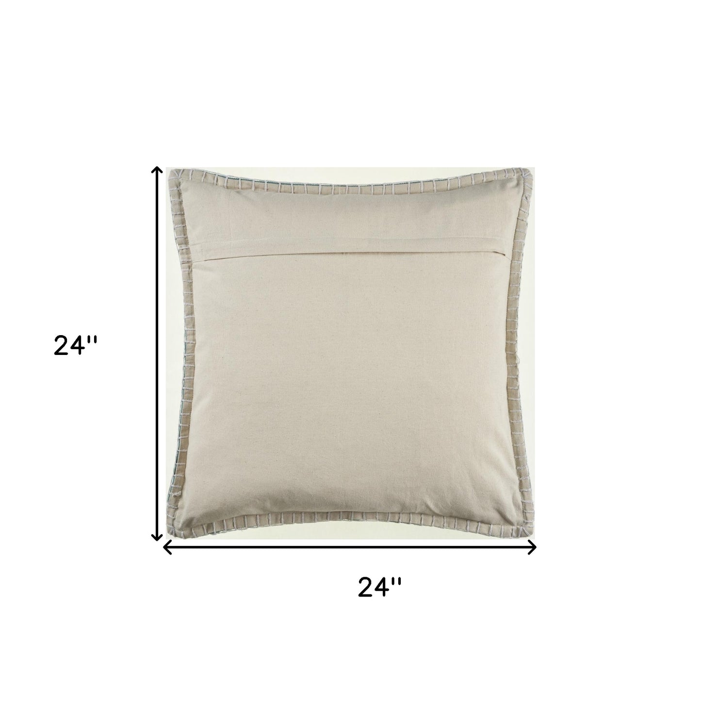 22" X 22" Birch 100% Cotton Zippered Pillow