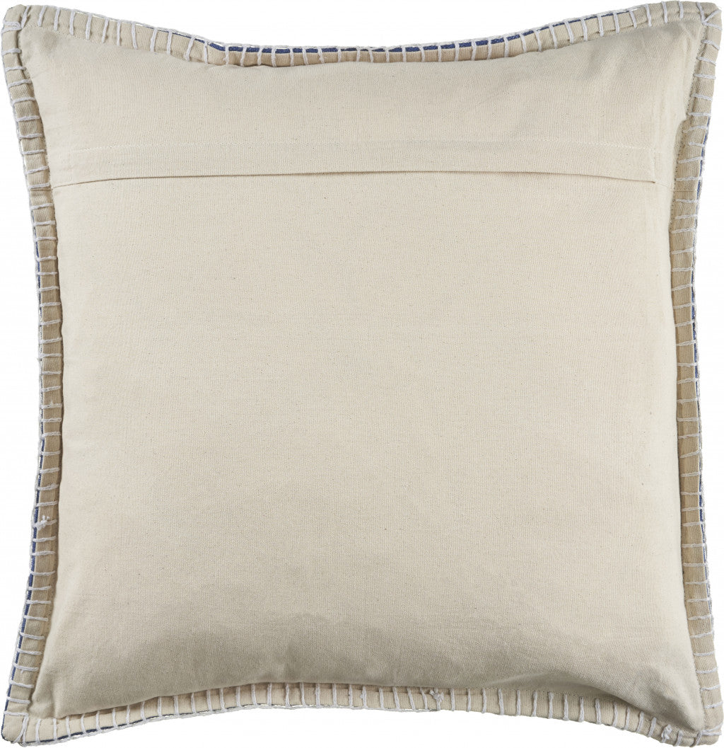 22" X 22" Birch 100% Cotton Zippered Pillow