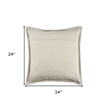 22" X 22" Birch 100% Cotton Zippered Pillow