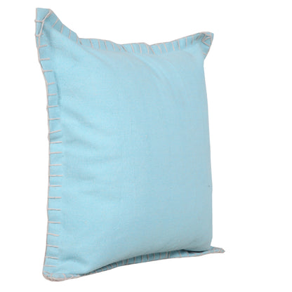 14" X 36" Bright Blue 100% Cotton Zippered Pillow