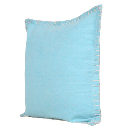 14" X 36" Bright Blue 100% Cotton Zippered Pillow