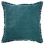 14" X 36" Bright Blue 100% Cotton Zippered Pillow