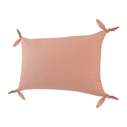 16" X 24" Blush Pink 100% Cotton Zippered Pillow