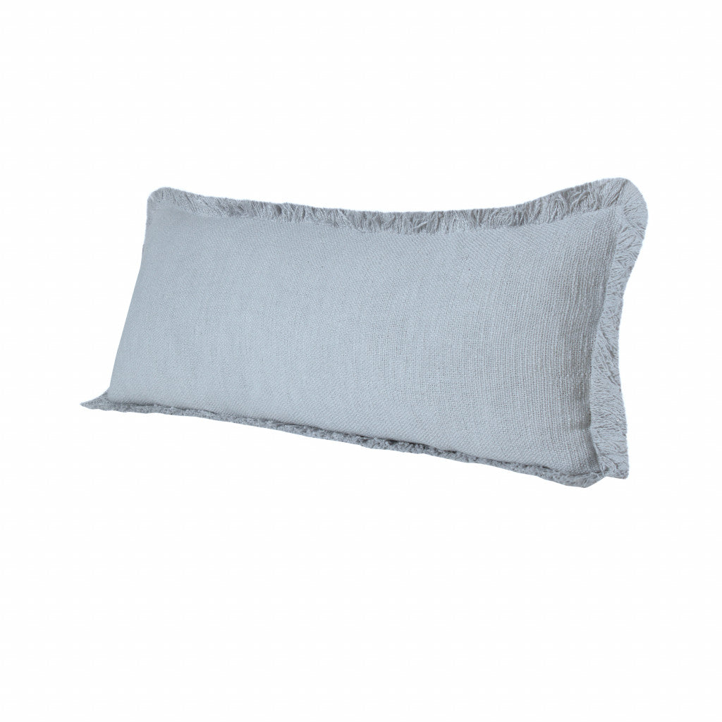 14" X 36" Navy Blue 100% Cotton Zippered Pillow