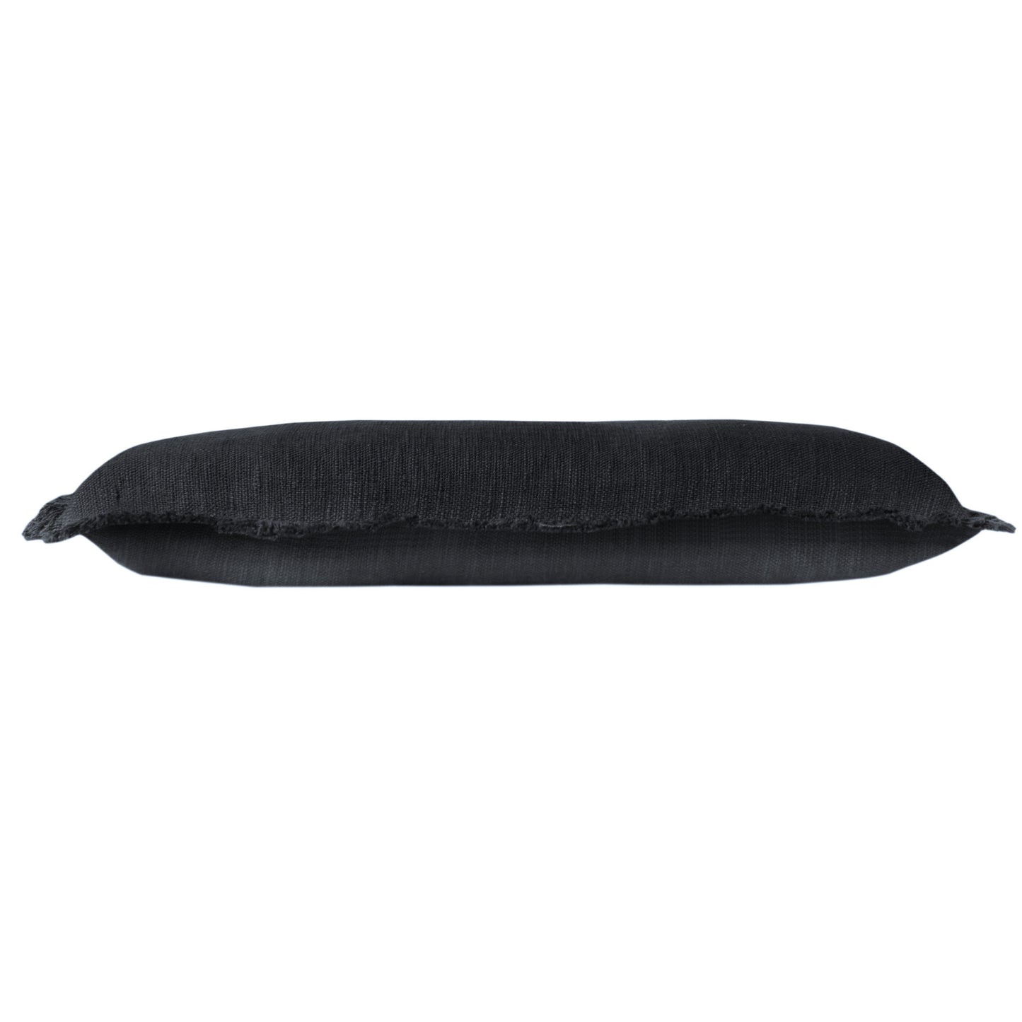 14" X 36" Jet Black 100% Cotton Zippered Pillow