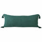 14" X 36" Jet Black 100% Cotton Zippered Pillow