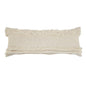 20" X 20" Cream 100% Cotton Zippered Pillow