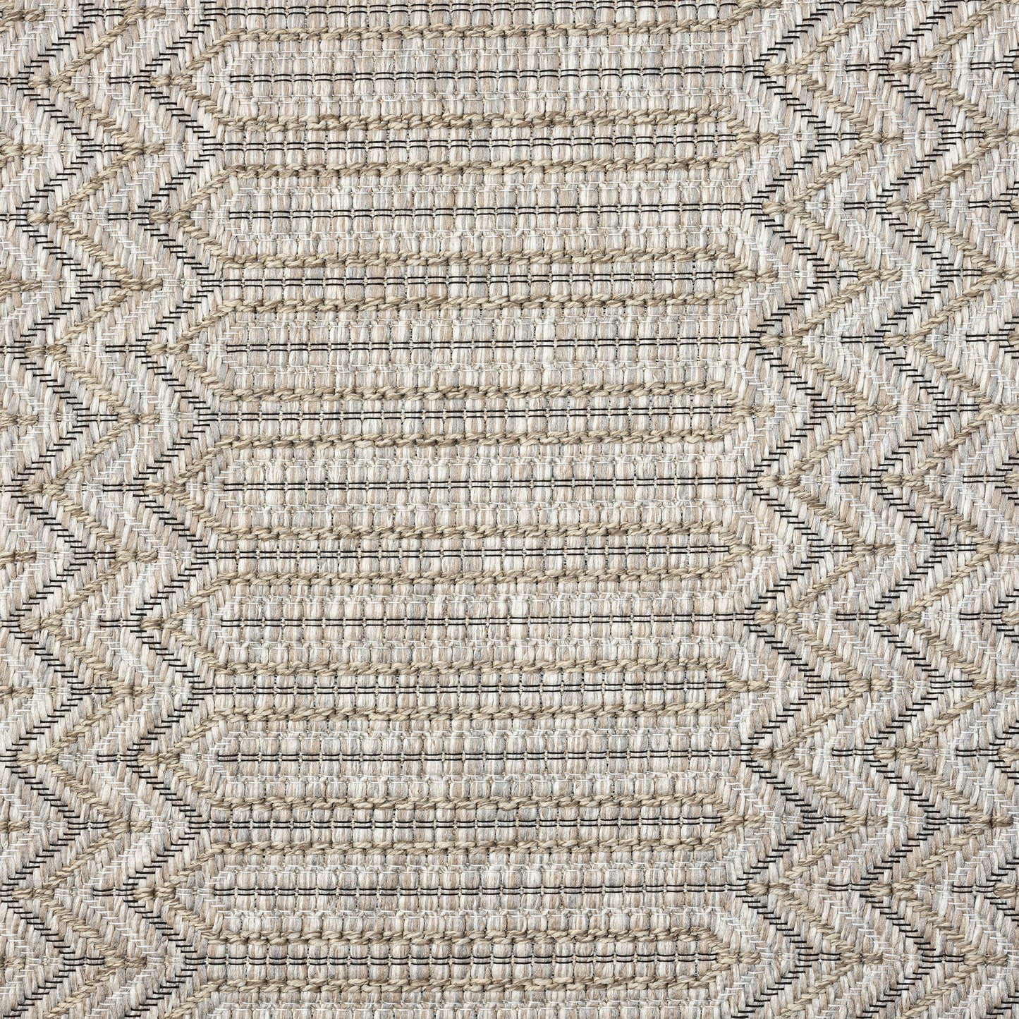 5' X 7' Gray Chevron Handmade Indoor Outdoor Area Rug