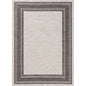 5' X 7' Gray And Ivory Indoor Outdoor Area Rug