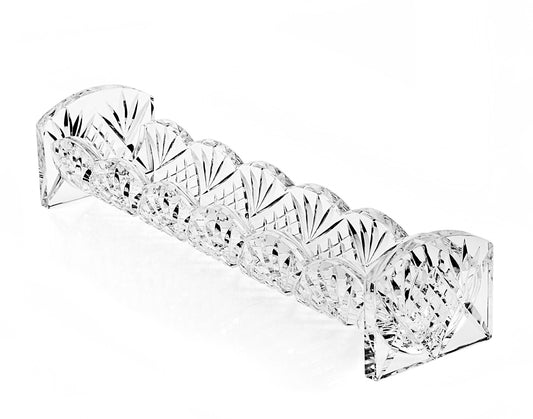 10" Rectangular Cut Crystal Cracker Tray