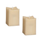 Set of Two Beige Flameless Pillar Candle