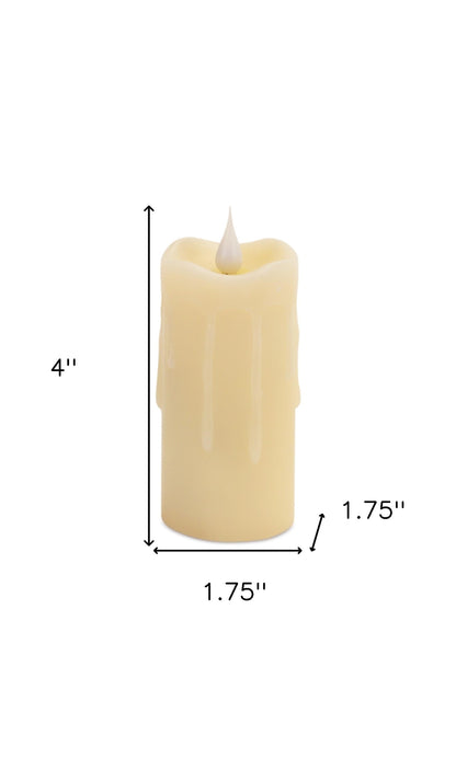 Set of Two Beige Flameless Votive Candle