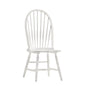 White Wood Windsor Back Dining Side Chair