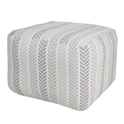 18" Cotton Ottoman