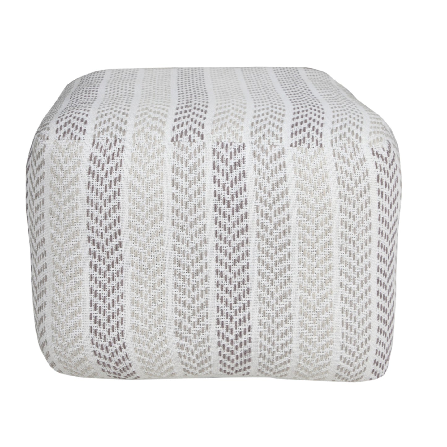 18" Cotton Ottoman