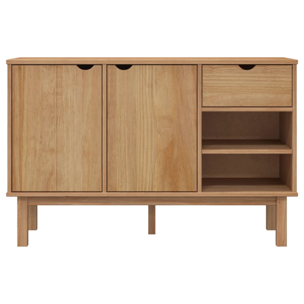 Sideboard OTTA 44.9"x16.9"x28.9" Solid Wood Pine