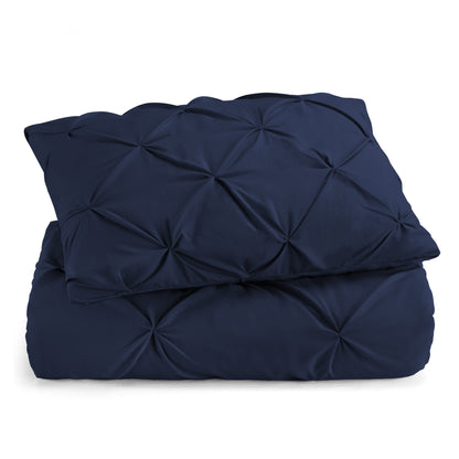 Navy Blue Queen Microfiber 110 Thread Count Washable Down Alternative Comforter