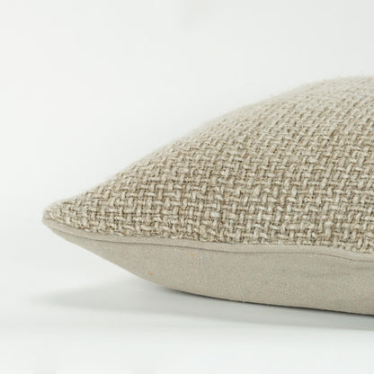 20" Natural Cotton Blend Pillow