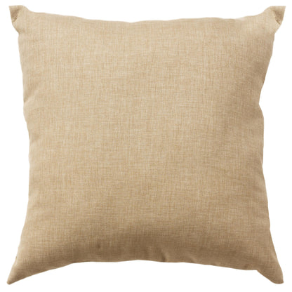 22" Beige Throw Pillow