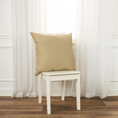 22" Beige Throw Pillow