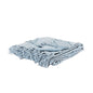 Light Blue Woven 100% Woven Textured Cotton Throw Blanket