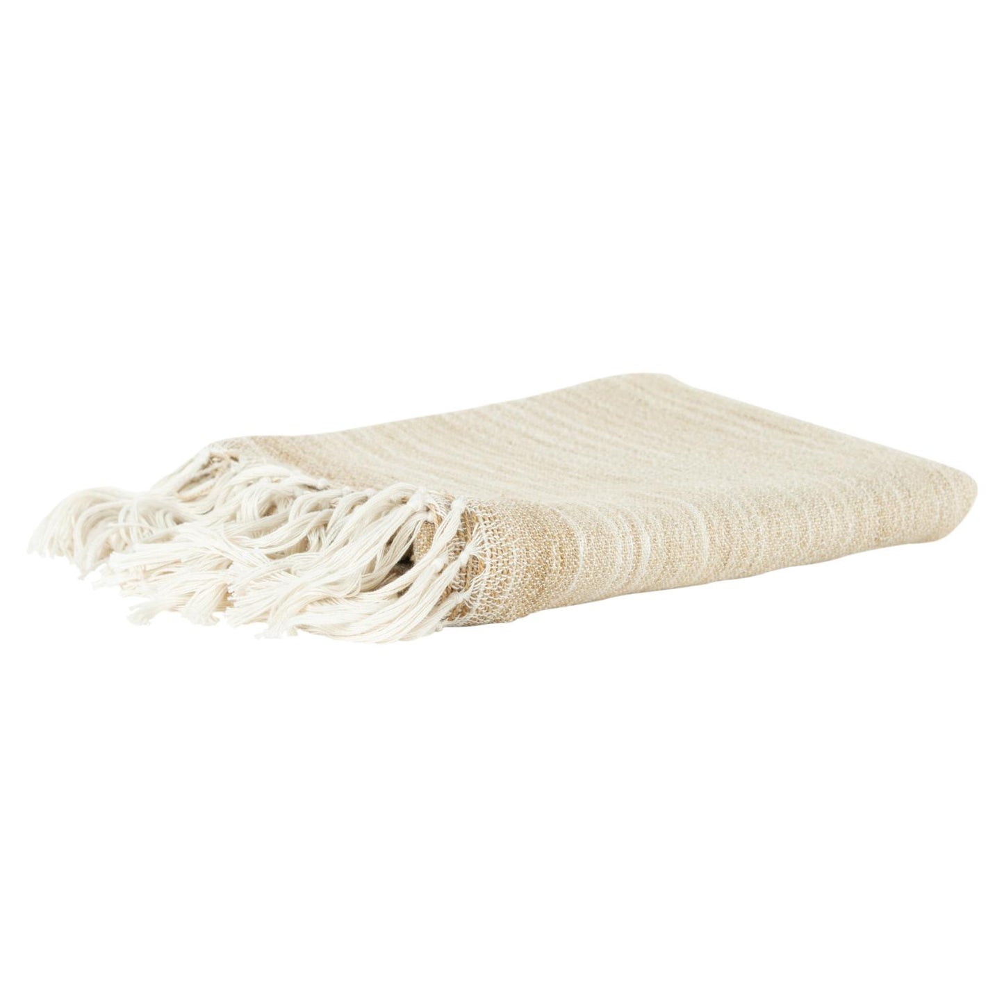 Beige Woven 100% Poly Pet Throw Blanket