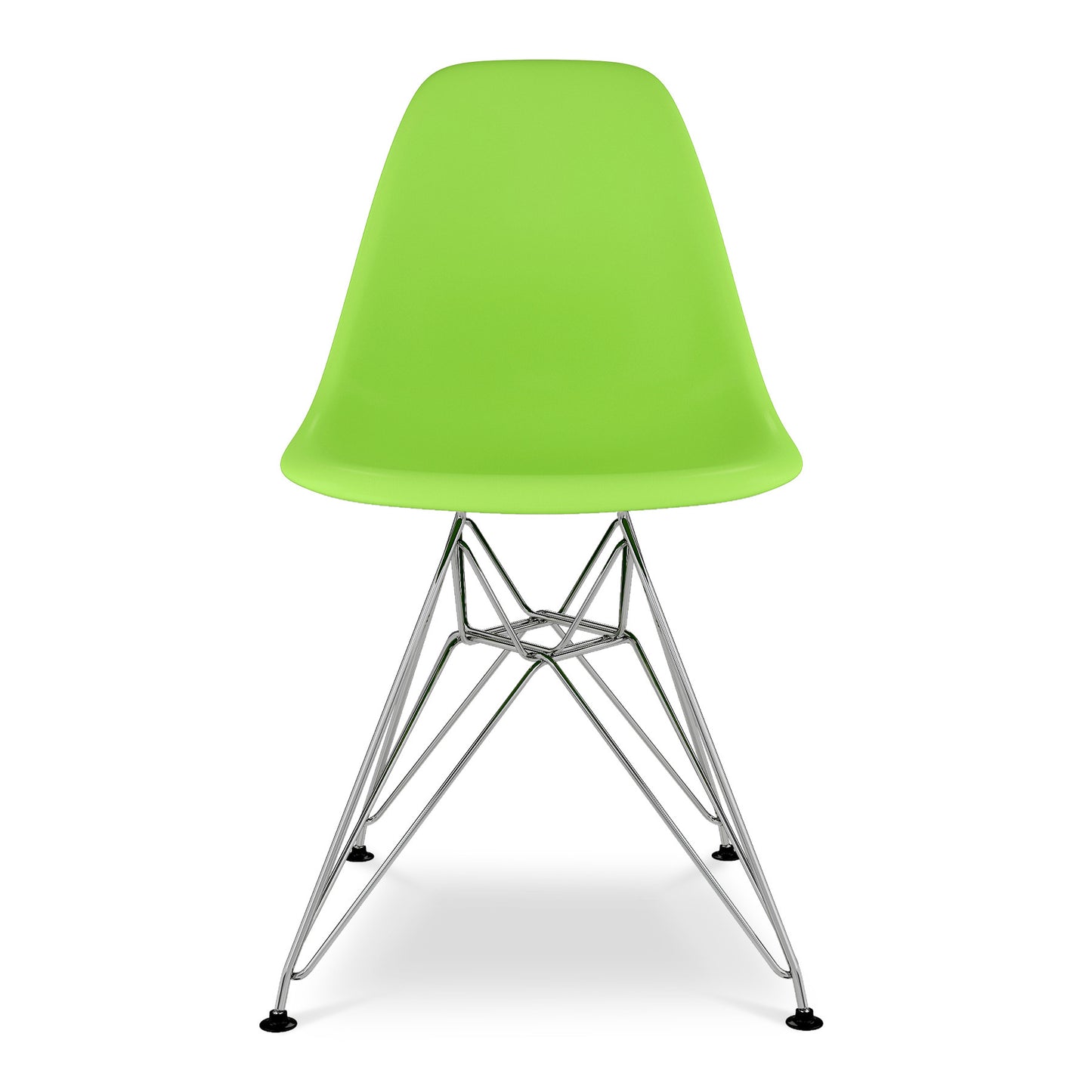 Green And Silver Acrylic Dining Side Chair