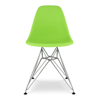 Green And Silver Acrylic Dining Side Chair