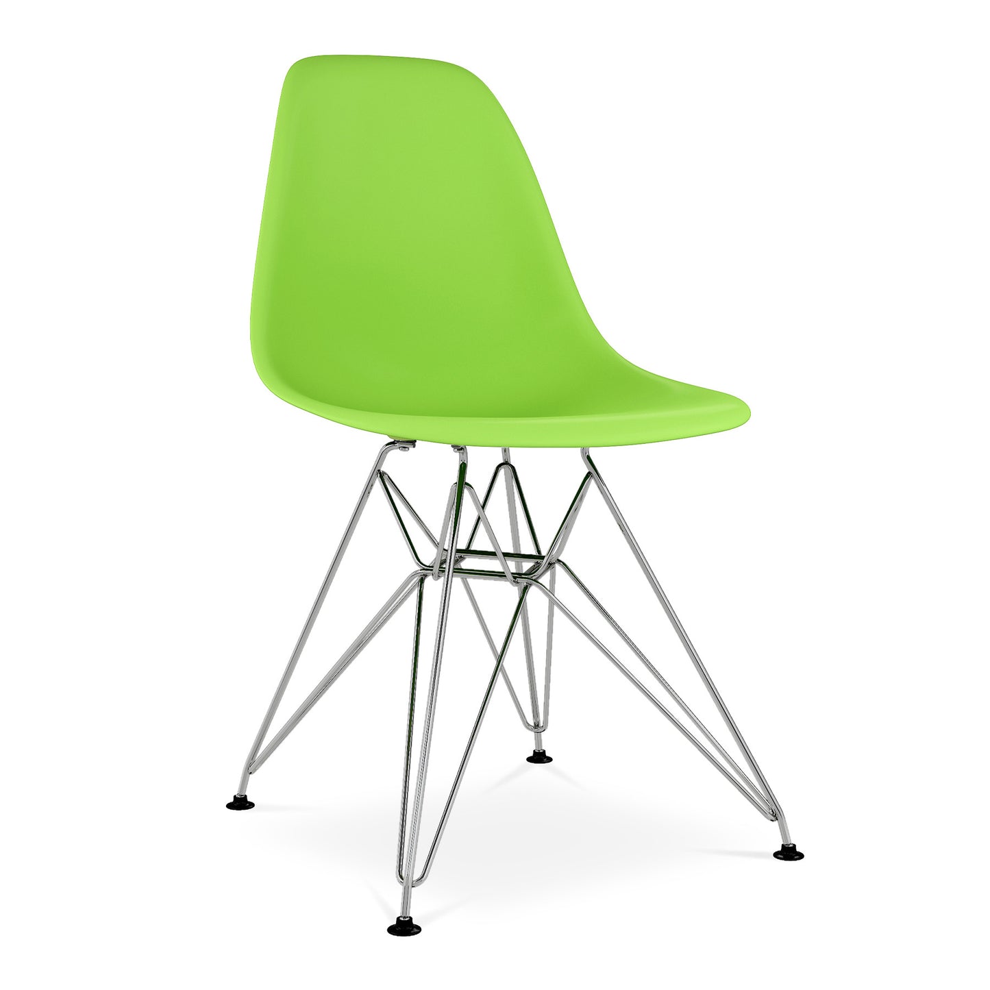 Green And Silver Acrylic Dining Side Chair