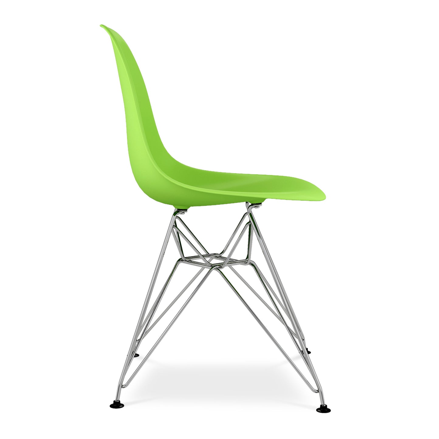 Green And Silver Acrylic Dining Side Chair