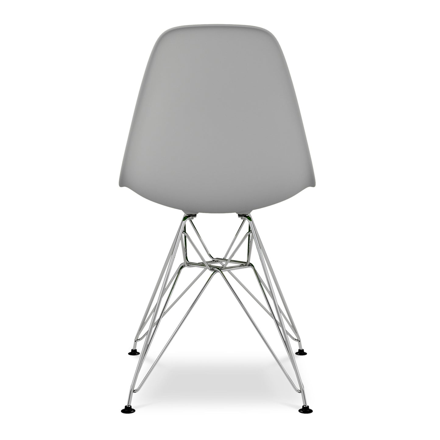 Gray And Silver Acrylic Dining Side Chair