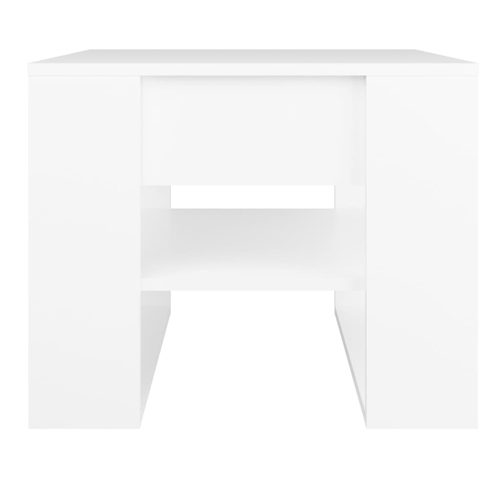 Coffee Table White 21.9"x21.7"x17.7" Engineered Wood