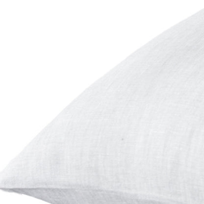 Set of Two Ivory Linen Pillowcases