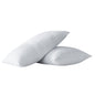 Set of Two White Linen King Pillowcases