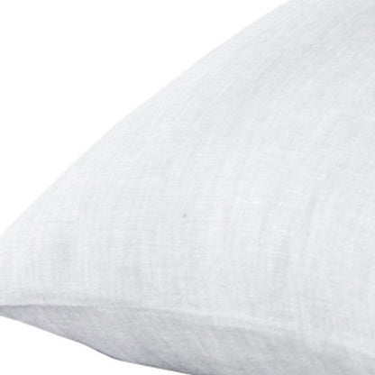 Set of Two Ivory Linen Pillowcases