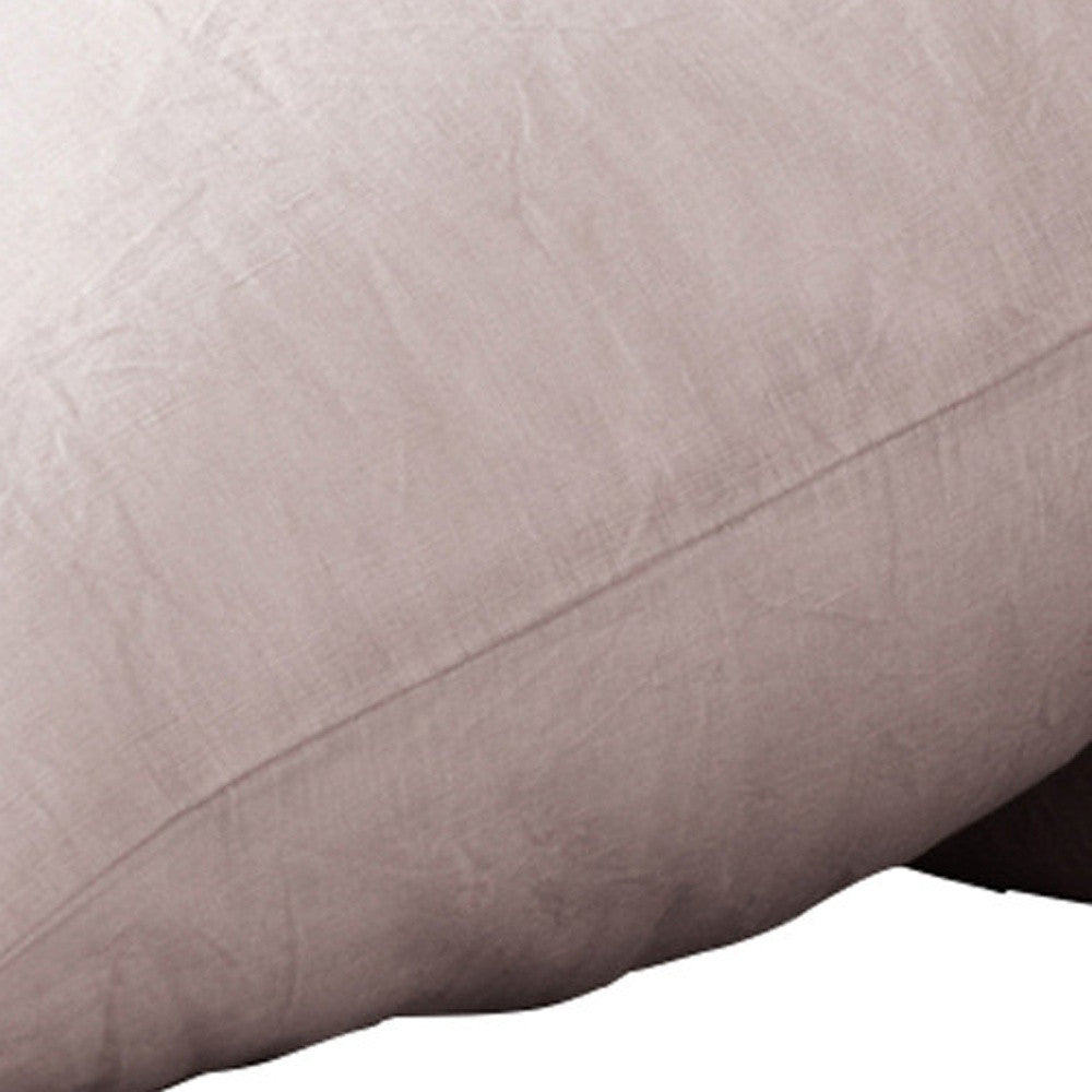 Set of Two Ivory Linen Pillowcases