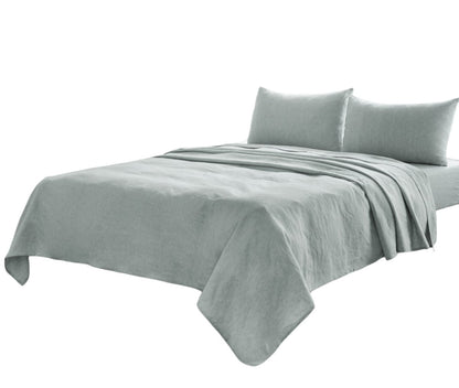 Four Piece Ivory Linen Sheet Set