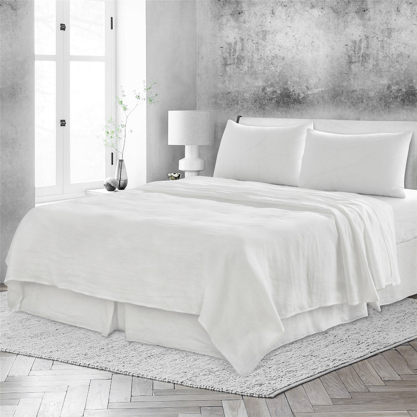 Four Piece Cloud Linen Sheet Set